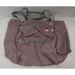 Samsonite Tote Bag Womens Large Mauve Purple Good Nylon Multi-Pocket Travel Bag